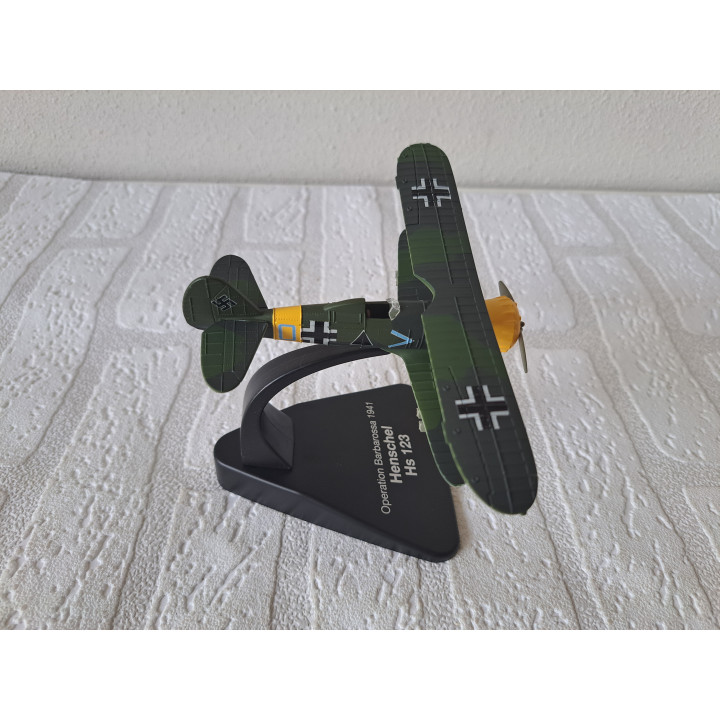 Henschel Hs 123 vliegtuig WWII 1:72 Atlas 4909430 - vliegtuigen