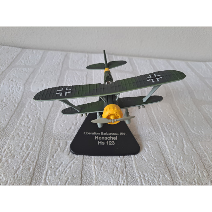 Henschel Hs 123 vliegtuig WWII 1:72 Atlas 4909430 - vliegtuigen