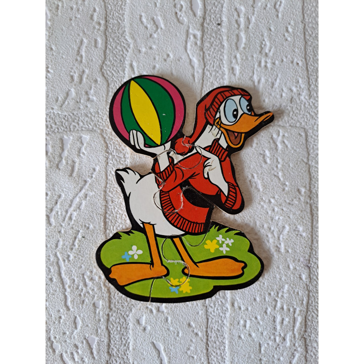 Diederik Duck Mini Houten Puzzel Disney 10x12cm