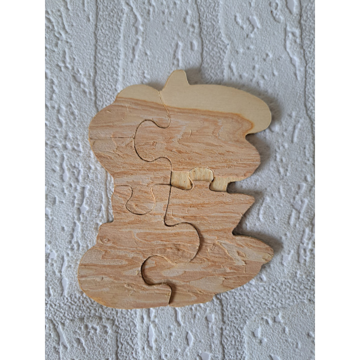 Minnie Mouse Mini Wooden Puzzle Disney 9x11cm
