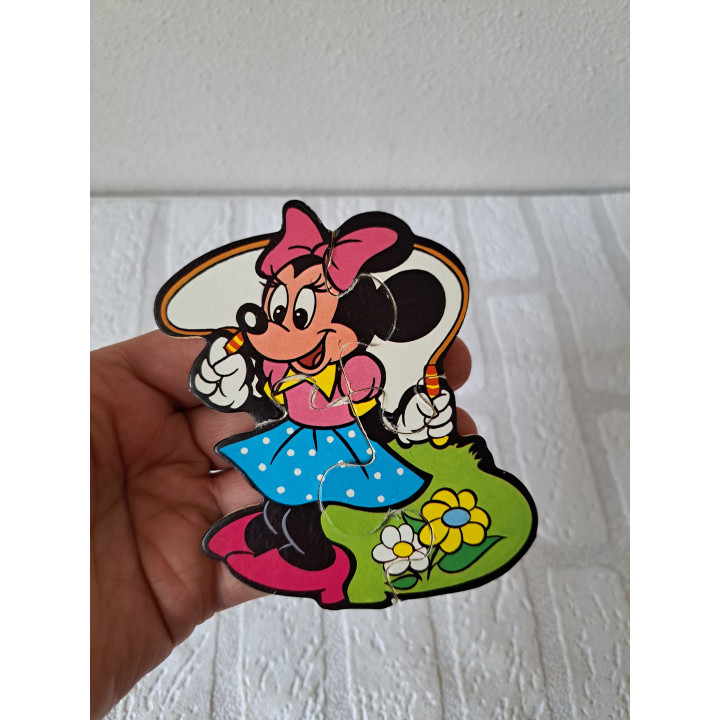 Minnie Mouse mini houten puzzel Disney 9x11cm