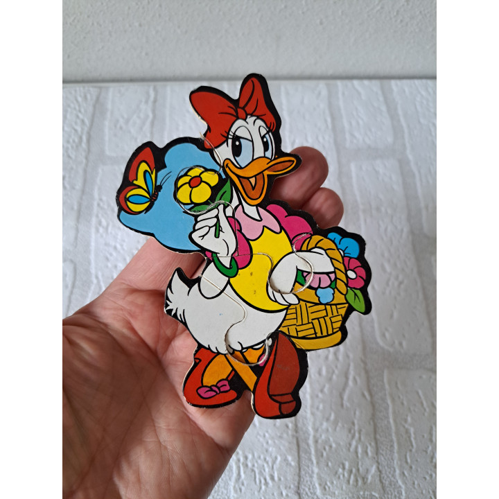 Donna Duck mini houten puzzel Disney 10.5x13cm