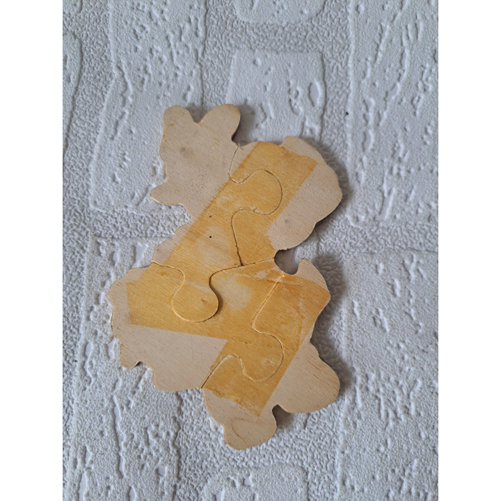 Donna Duck mini houten puzzel Disney 10.5x13cm - Disney