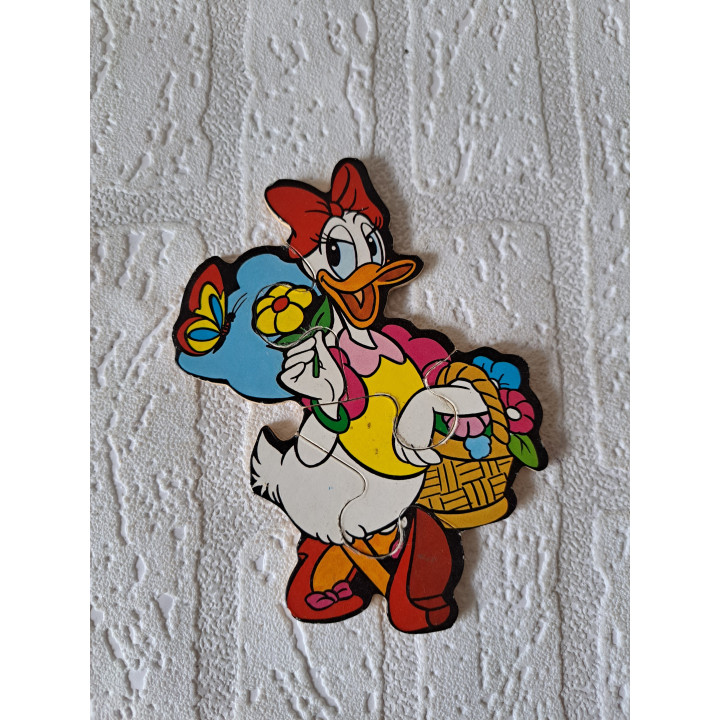 Donna Duck mini houten puzzel Disney 10.5x13cm - Disney