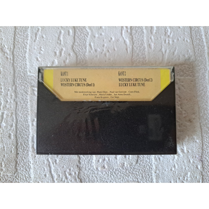 Lucky Luke Western circus luister cassette bandje 7x11x1.5cm - Lucky Luke