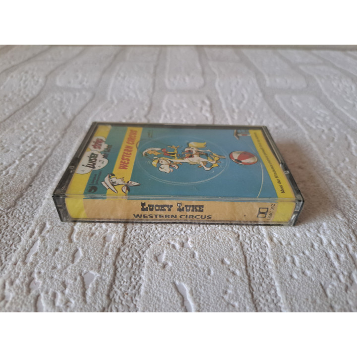 Lucky Luke Western circus luister cassette bandje 7x11x1.5cm - Lucky Luke