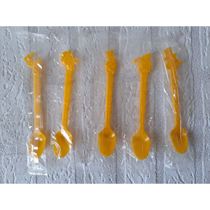 Disney figuren lepeltjes van kunststof Disneyland 2x13.5cm - disney