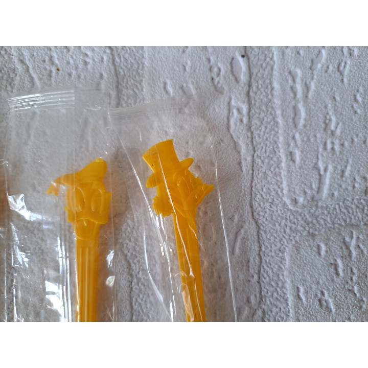 Disney figuren lepeltjes van kunststof Disneyland 2x13.5cm - disney