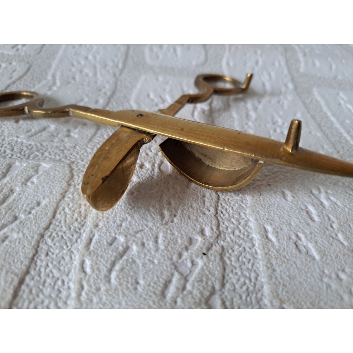 Kaarsensnuiter van messing met lonttrimmer 1950 16x6x3cm  - Kaarsen