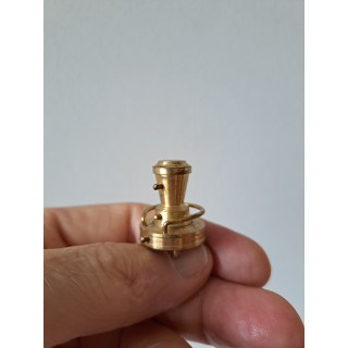 Italiaanse mini kachel van messing Poppenhuis D2xH3cm
