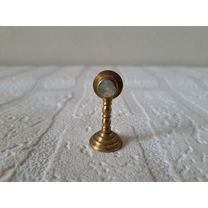 Staande klok van messing Poppenhuis D1.5xH4cm - miniaturen