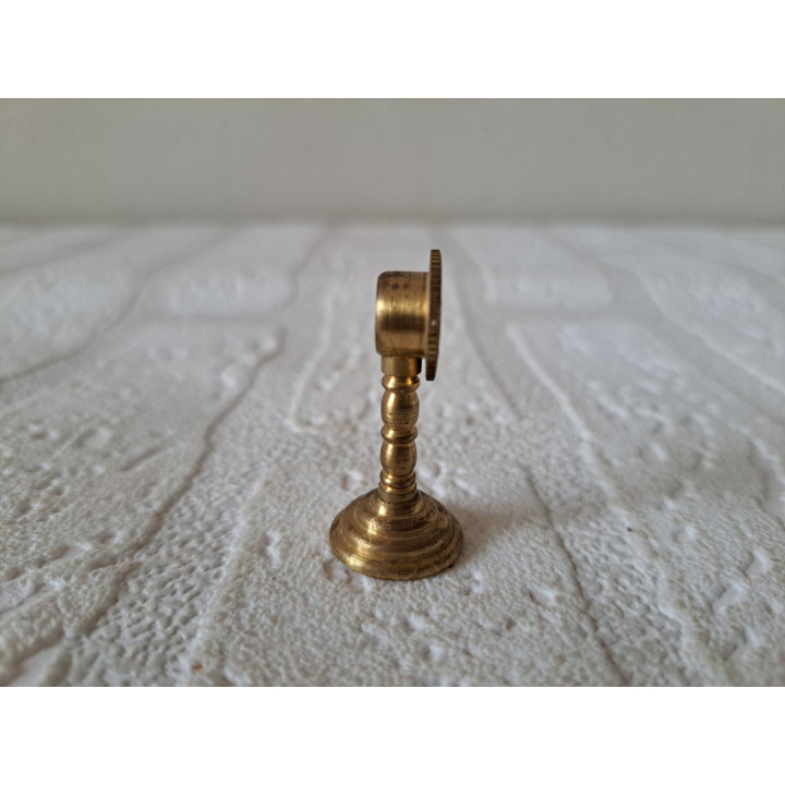 Staande klok van messing Poppenhuis D1.5xH4cm - miniaturen