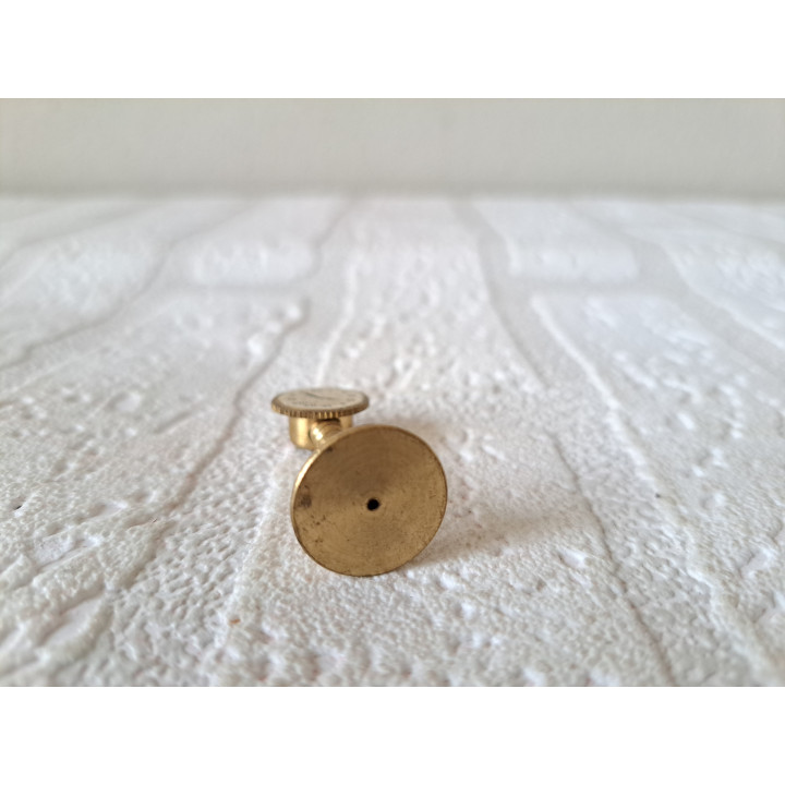 Staande klok van messing Poppenhuis D1.5xH4cm - miniaturen