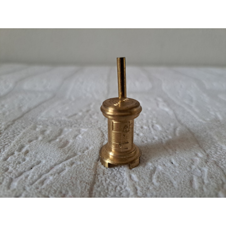 Potkachel van messing voor poppenhuis D2xH4.5cm - miniaturen