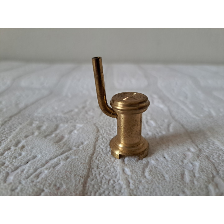 Potkachel van messing voor poppenhuis D2xH4.5cm - miniaturen