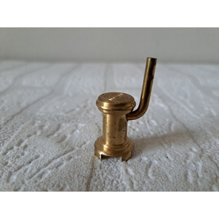 Potkachel van messing voor poppenhuis D2xH4.5cm - miniaturen