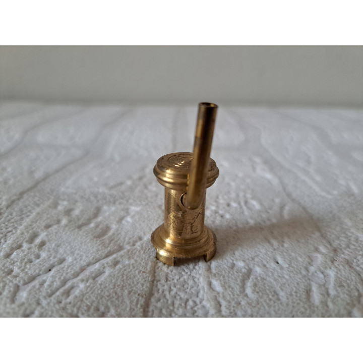Potkachel van messing voor poppenhuis D2xH4.5cm - miniaturen