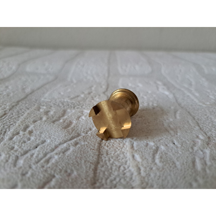 Potkachel van messing voor poppenhuis D2xH4.5cm - miniaturen