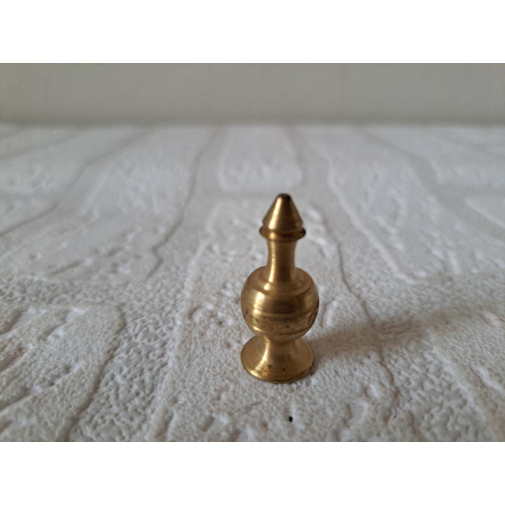 Karaf van messing voor poppenhuis D1.5xH3cm - miniaturen