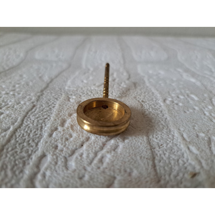 Bedwarmer van messing D2xH6cm - miniaturen