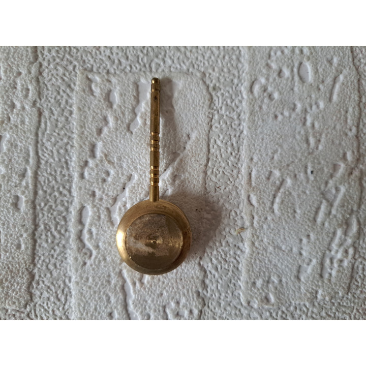 Bedwarmer van messing D2xH6cm - miniaturen