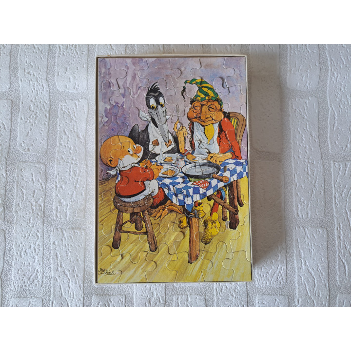 Paulus de Boskabouter puzzel 1970 48 stukjes 19x28x3.5cm - puzzels