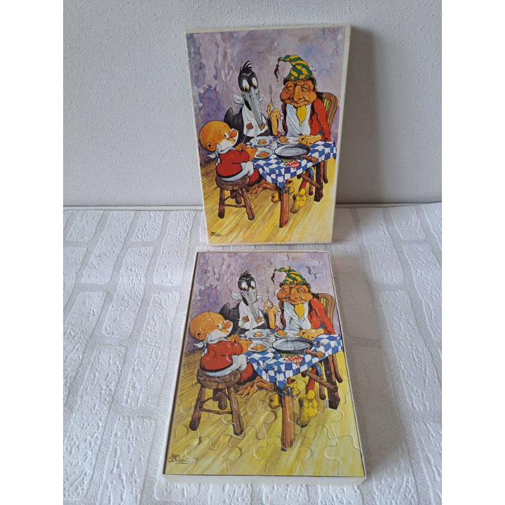 Paulus de Boskabouter puzzel 1970 48 stukjes 19x28x3.5cm