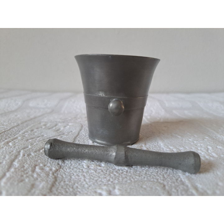 Vijzel van Tin 7x6x6cm - tin