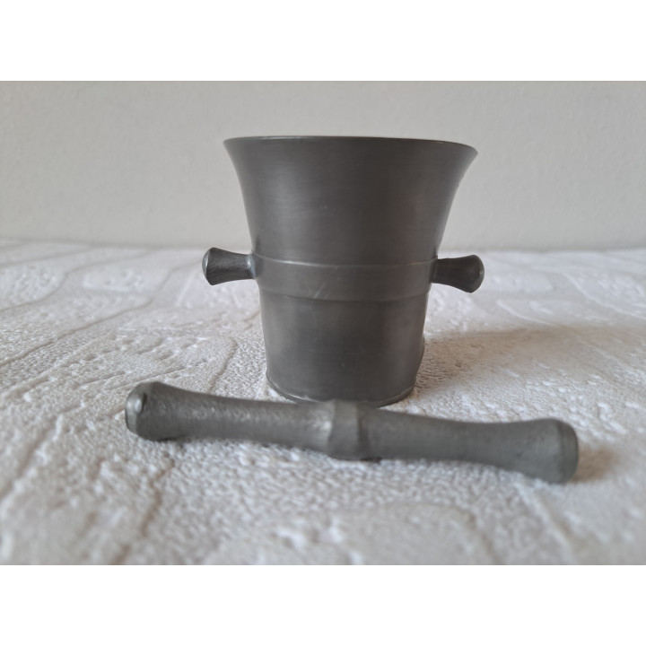 Vijzel van Tin 7x6x6cm - tin