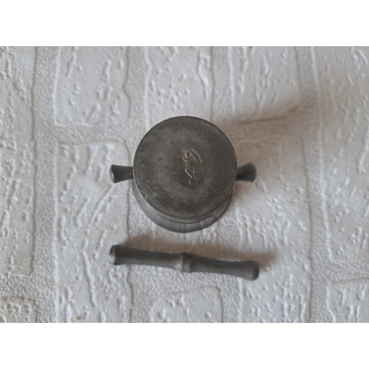 Vijzel van Tin 7x6x6cm - tin