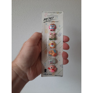 Dierfiguren keukenmagneten van kunststof 6x19cm (1)