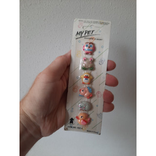 Dierfiguren keukenmagneten van kunststof 6x19cm (2)