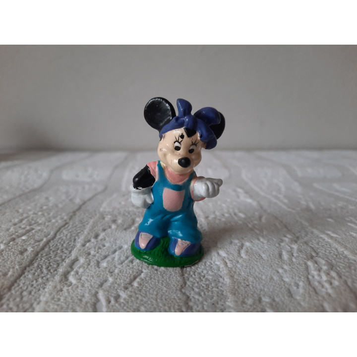 Minnie Mouse Rubber Figure Dungarees Disney
