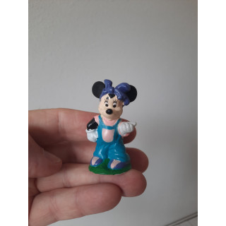 Mini Mousse van rubber met tuinbroek Disney D2.5x5.5cm