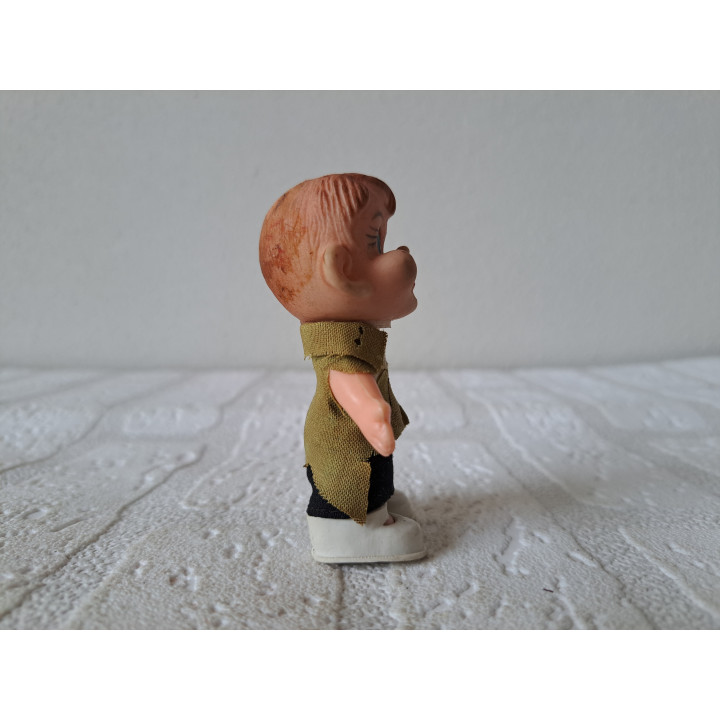 Jongen pop van rubber Mascot Hong Kong 5x3.5x8cm - poppen