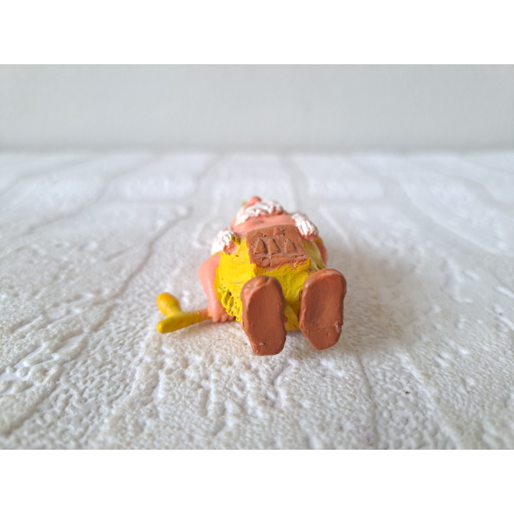 David de kabouter de indiaan van hard rubber 4x2.5x10cm - David de kabouter