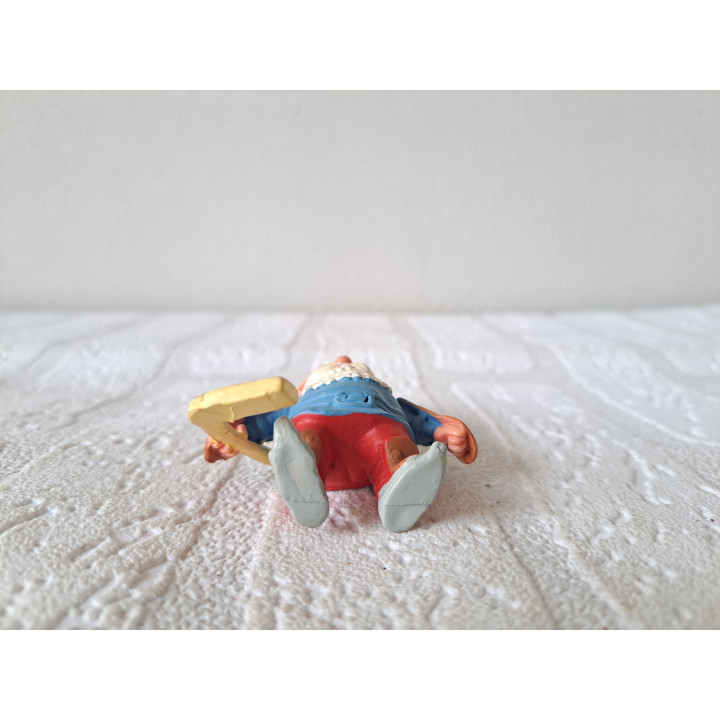 David de kabouter met IJshockeystick Hard rubber 5.5x3x9cm - David de kabouter