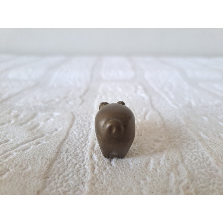 Varken van messing 2.5x1.5x2cm - dierfiguren