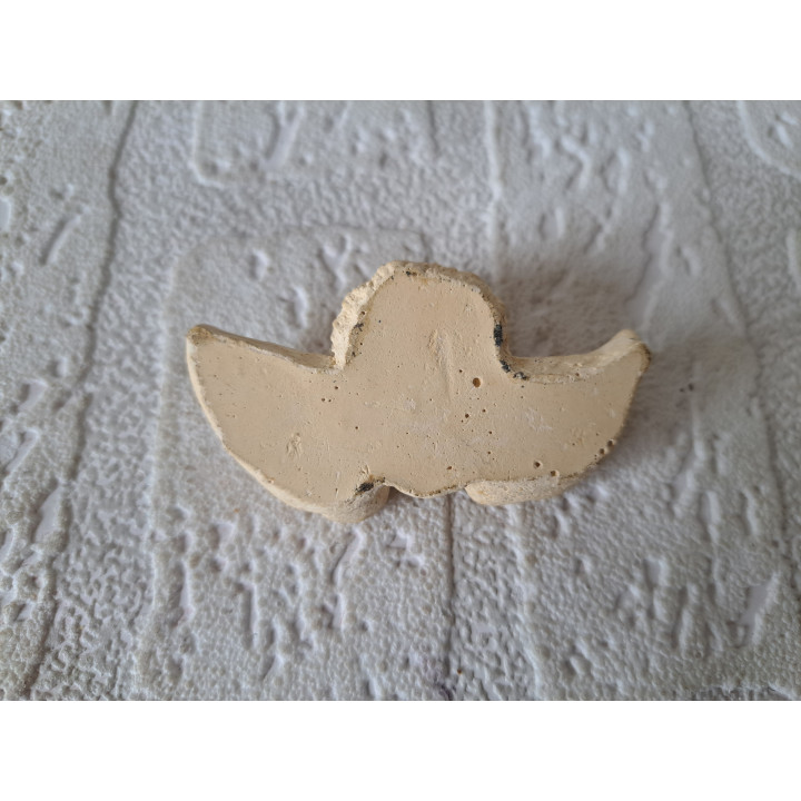 Engel van gips voor aan de wand 6x3.5x1.5cm - Engeltjes