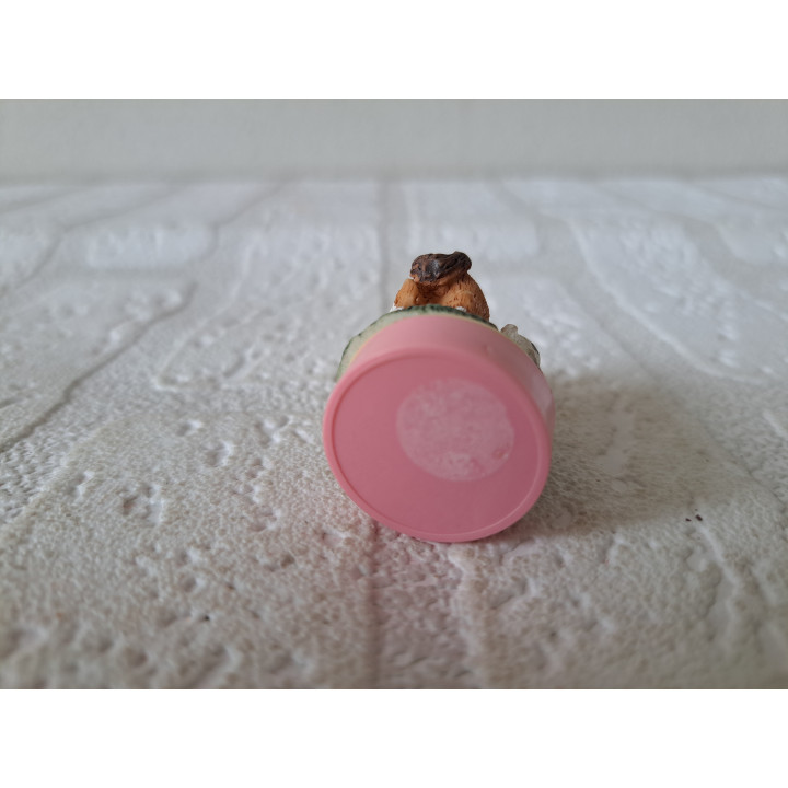 Paard met hond stempel van kunsthars D2.5x4.5cm - stempels
