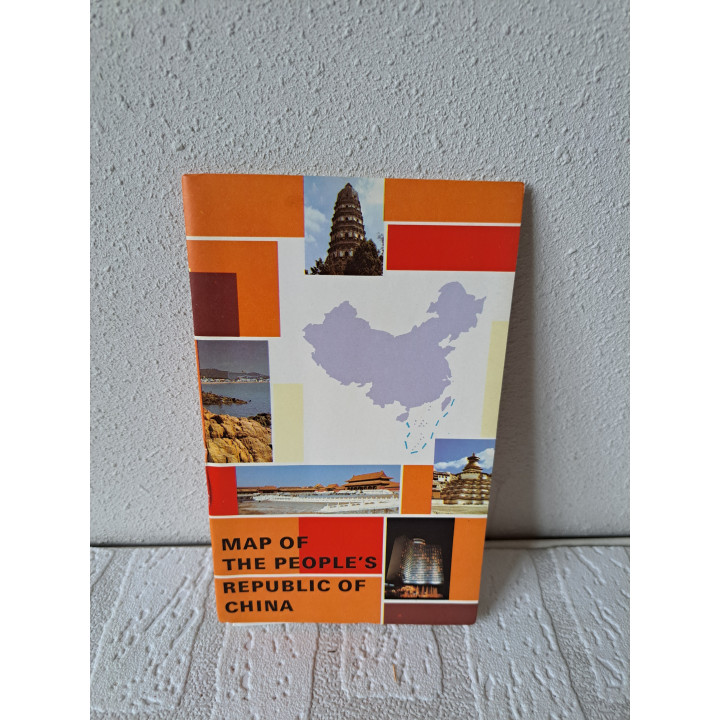 Landkaart Map of the people's China 1986 72x45cm