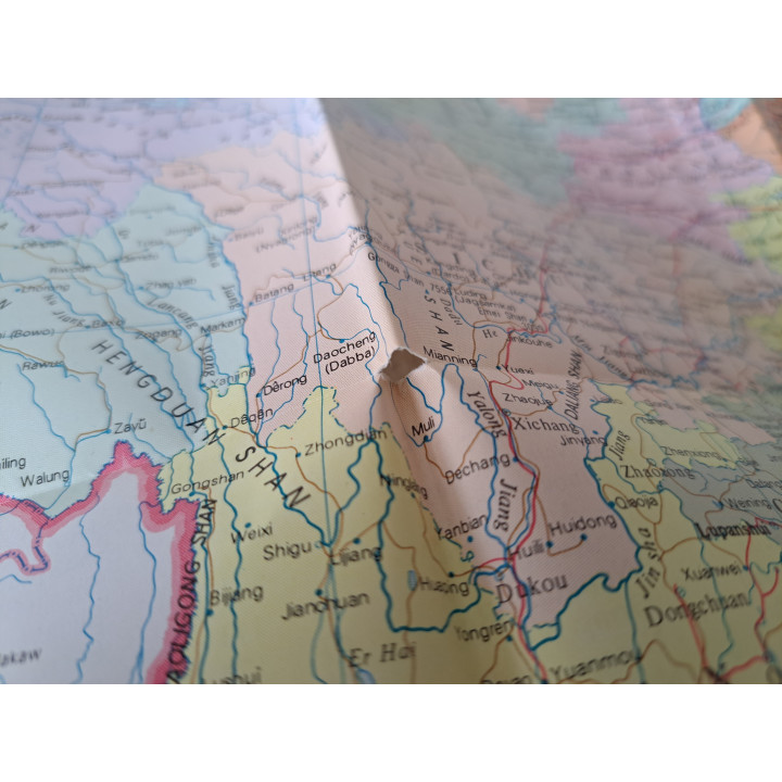 Landkaart Map of the people's China 1986 72x45cm - landkaarten