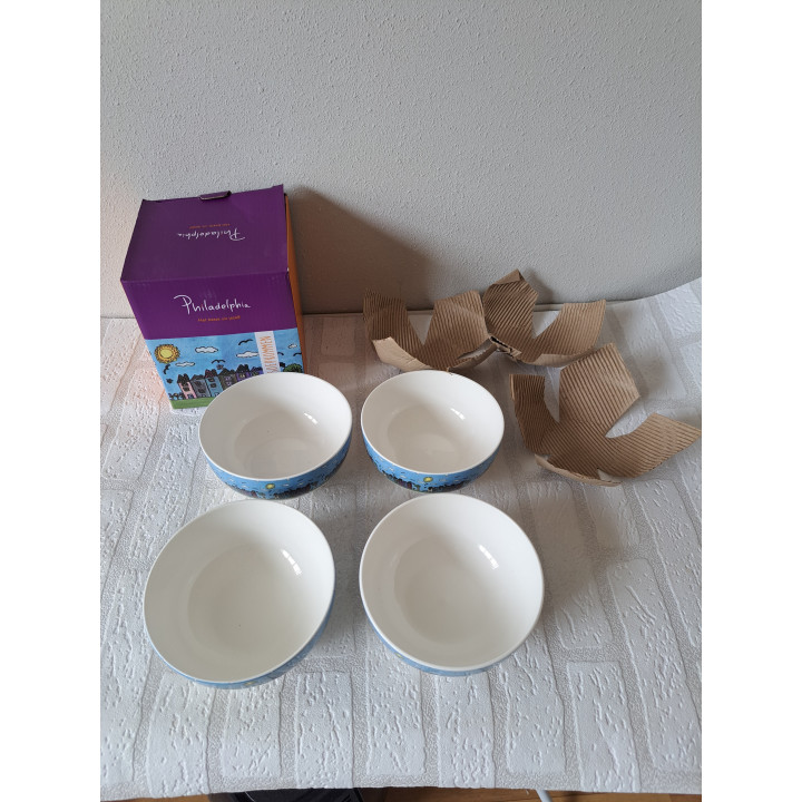 Set soepkommen van porselein Philadelphia D13.5xH7cm