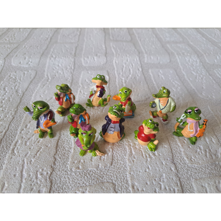 10 stuks krokodillen van kunststof Ferrero 1992 2.5x3.5cm - ferrero