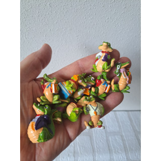 10 stuks krokodillen van kunststof Ferrero 1992 2.5x3.5cm