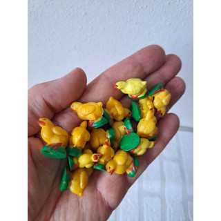 Kuikens Set van 15 - Hard Rubber 2x1,5x2 cm