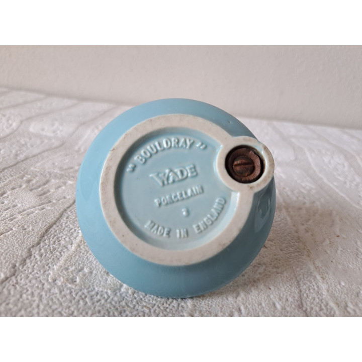 Schoteltje van porselein en messing Wade "Bouldray" D8xH8cm  - Wade