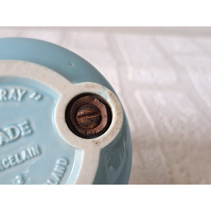 Schoteltje van porselein en messing Wade "Bouldray" D8xH8cm  - Wade