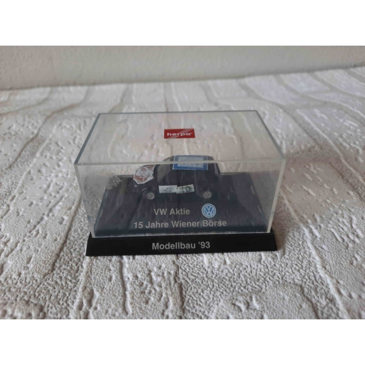 Volkswagen Golf Vw aktie 15 jahre Wiener Borse 1:87 Herpa zwart