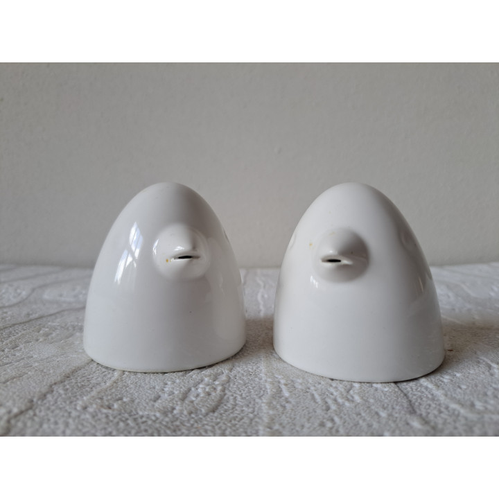 Vogels peper en zoutstel van porselein D6.5xH7.5cm - peper en zoutstellen